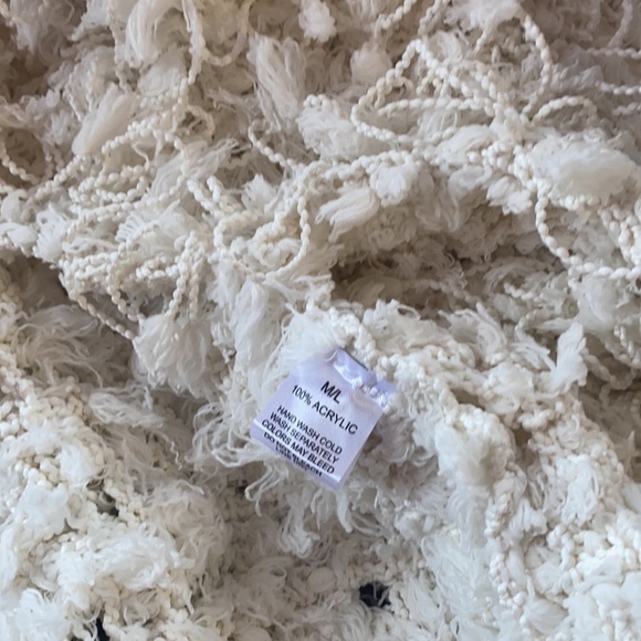 Sweet Generis Cream Shaggy Fur Knit Jacket - Picture 6 of 6